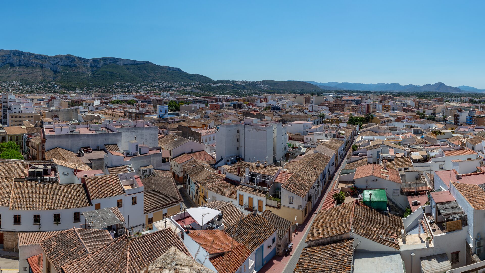 View of Dénia from the castle